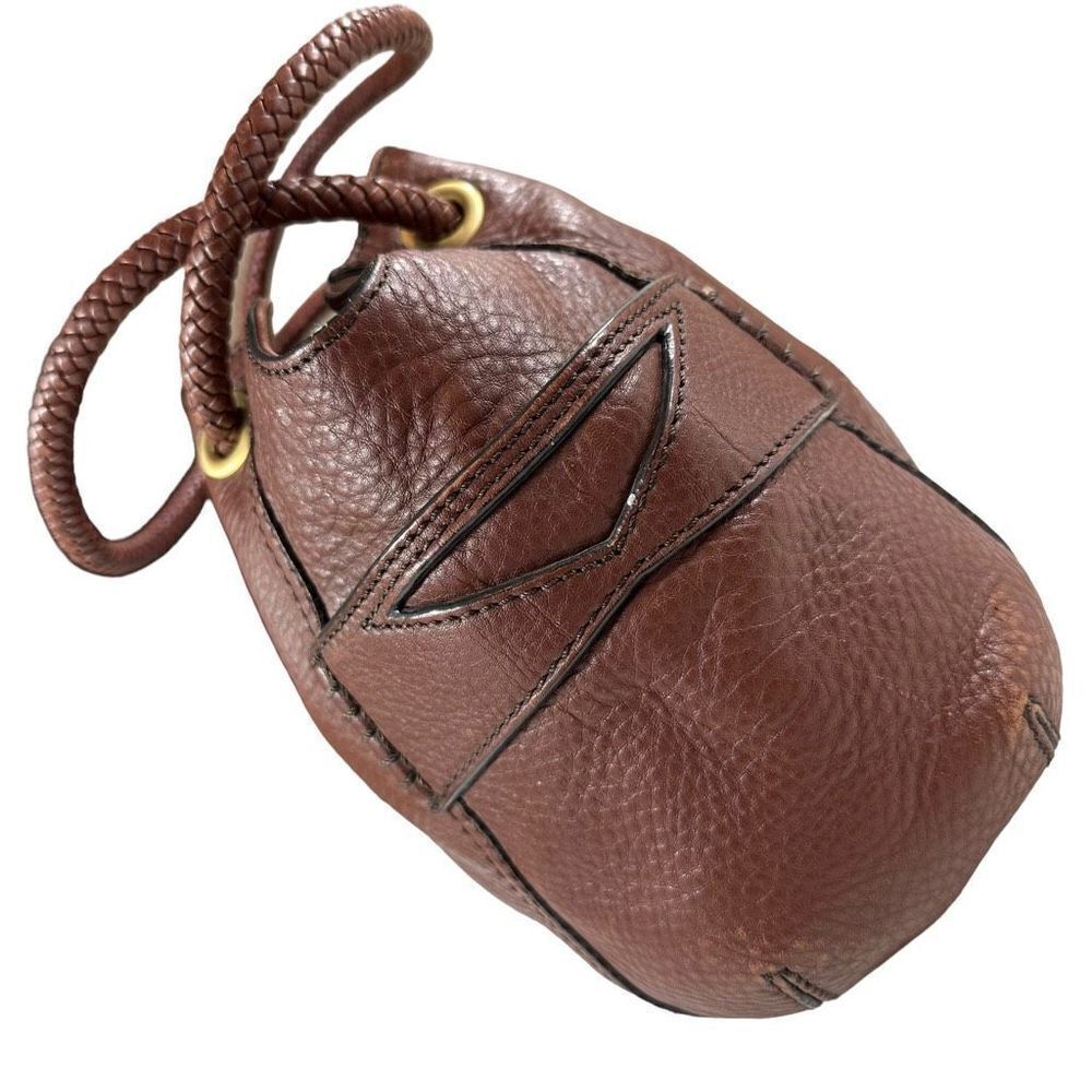 Cole Haan Brown Leather Draw Strap Denny Bag - Picture 4 of 16